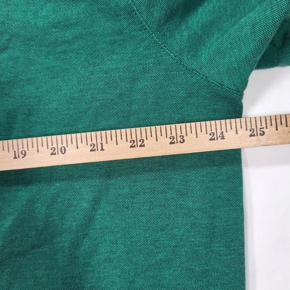 Banana Republic Men's XXL Tall Green Performance Pique Short Sleeve Polo‎
